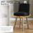Terron 360° Swivel Barstool with Solid Wood Legs-2760771-14006576