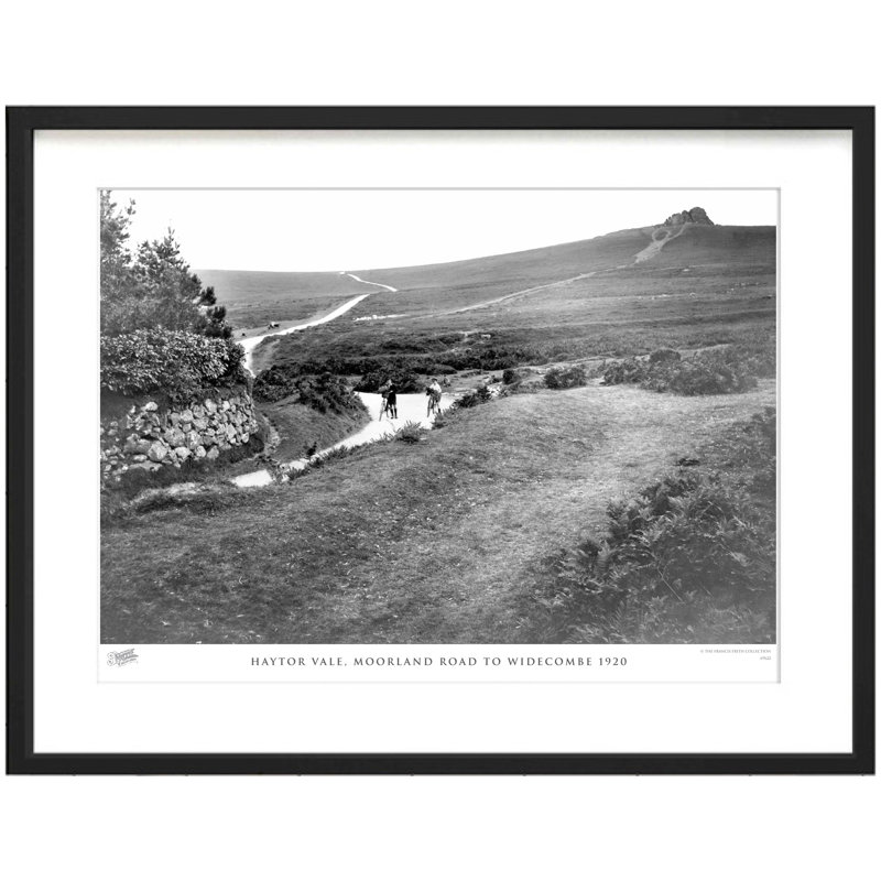 Haytor Vale, Moorland Road To Widecombe 1920 - Single Picture Frame Print, 45cm H x 60cm W x 2.3cm D