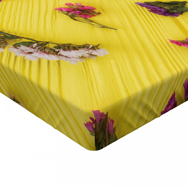 Microfiber Floral Fitted Sheet, Twin Fitted Sheet