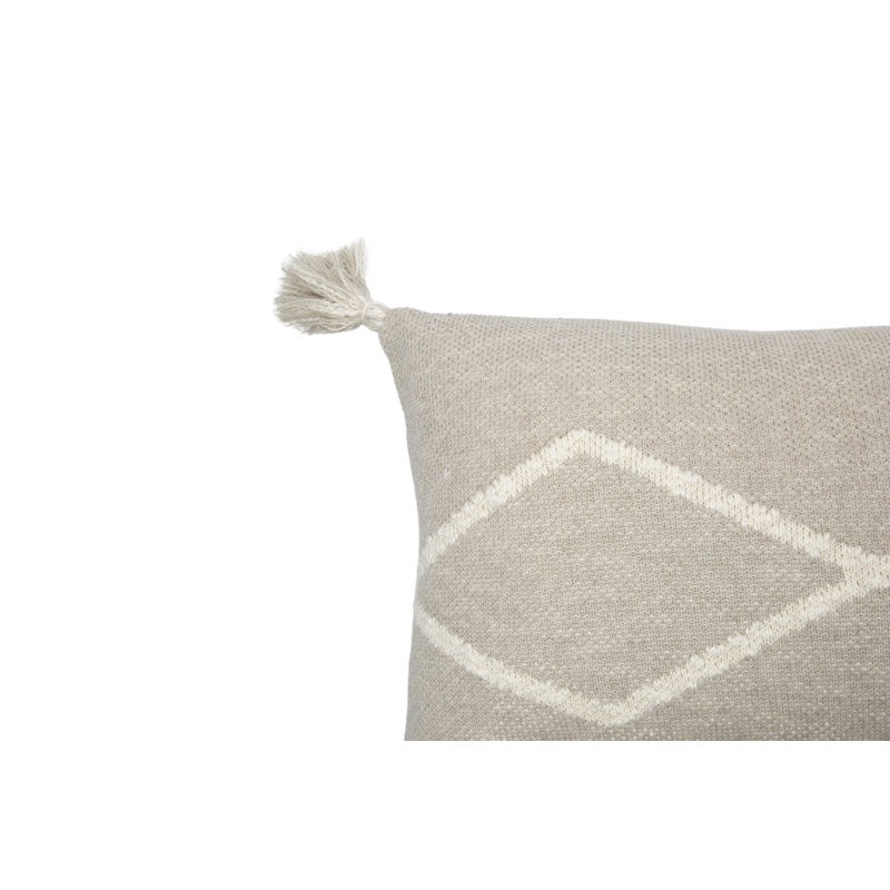 Bereber Classics Lumbar Pillow Cover & Insert, Beige