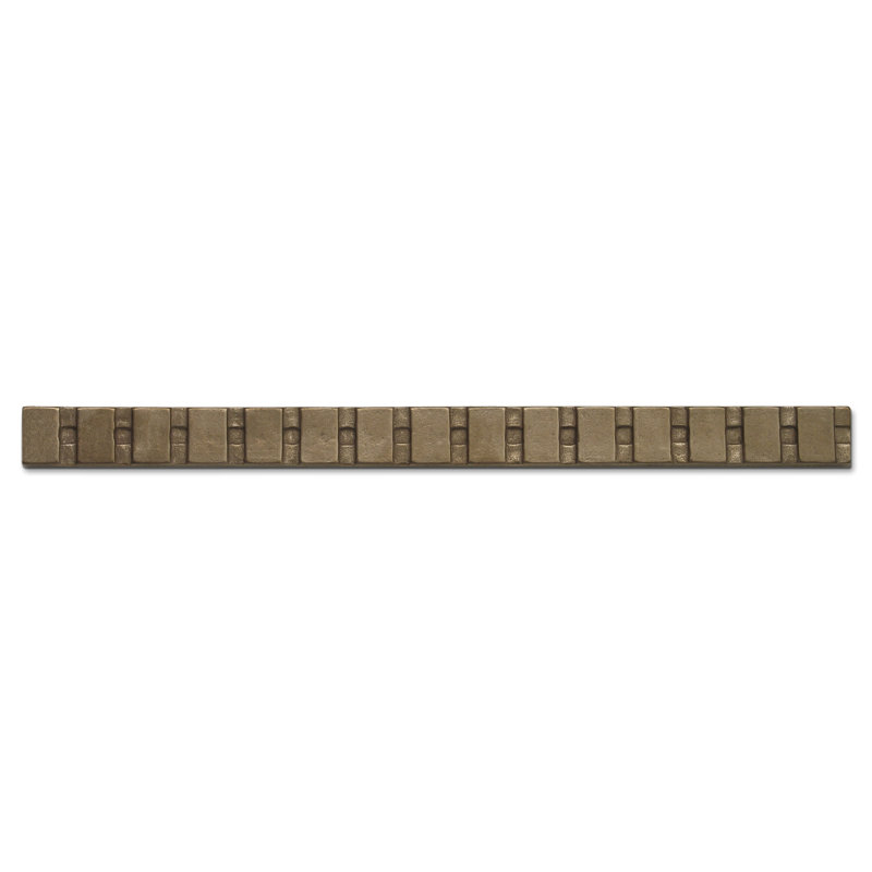 Ladder 10" x 0.75" Metal Liner Tile Trim, White Bronze