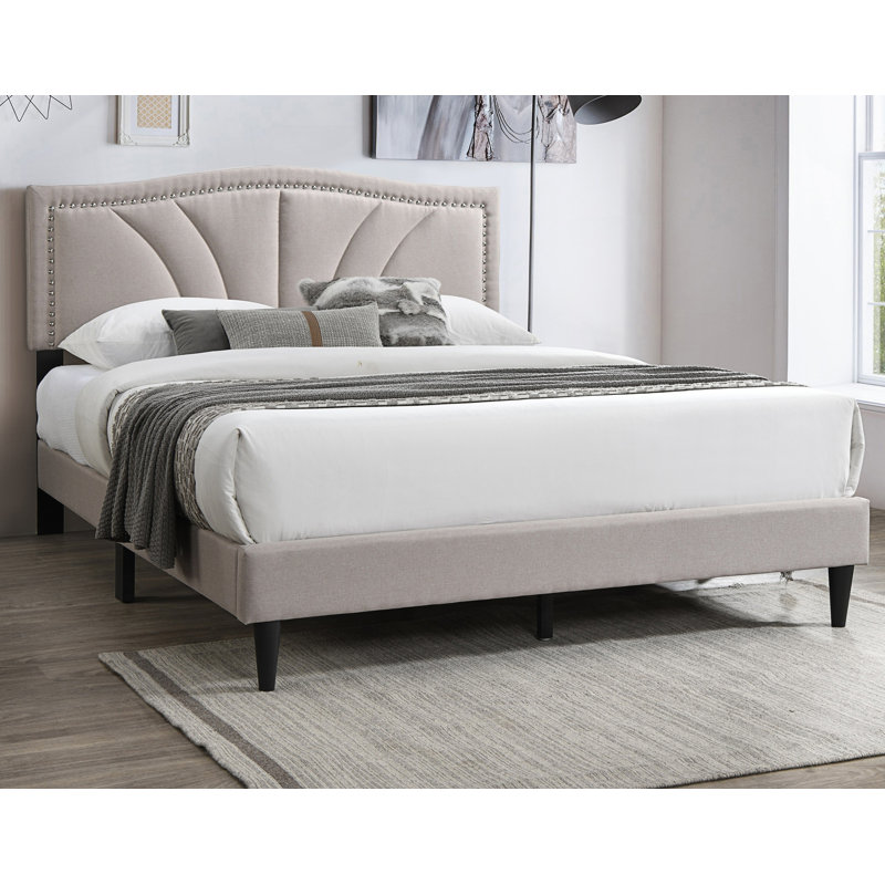Lit 1 place moderne Modern, Marron clair