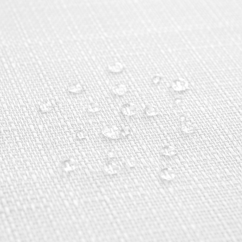 Avo Solid Texture Water And Stain Resistant Rectangular Polyester Tablecloth, 102" x 60", White