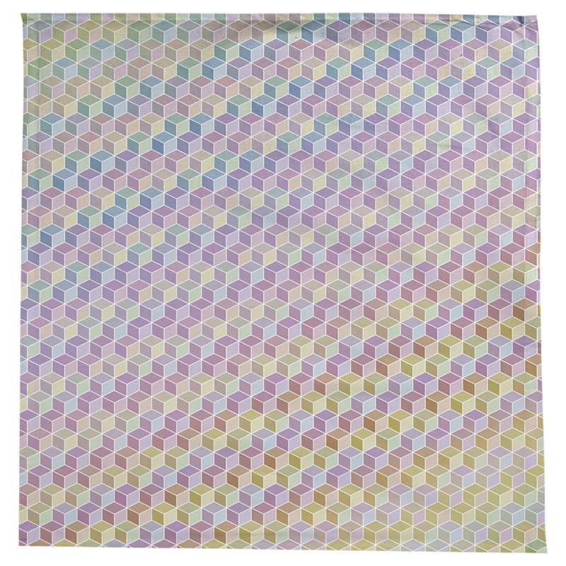 Nappe cubique Avicia, Arc-en-ciel pastel foncé