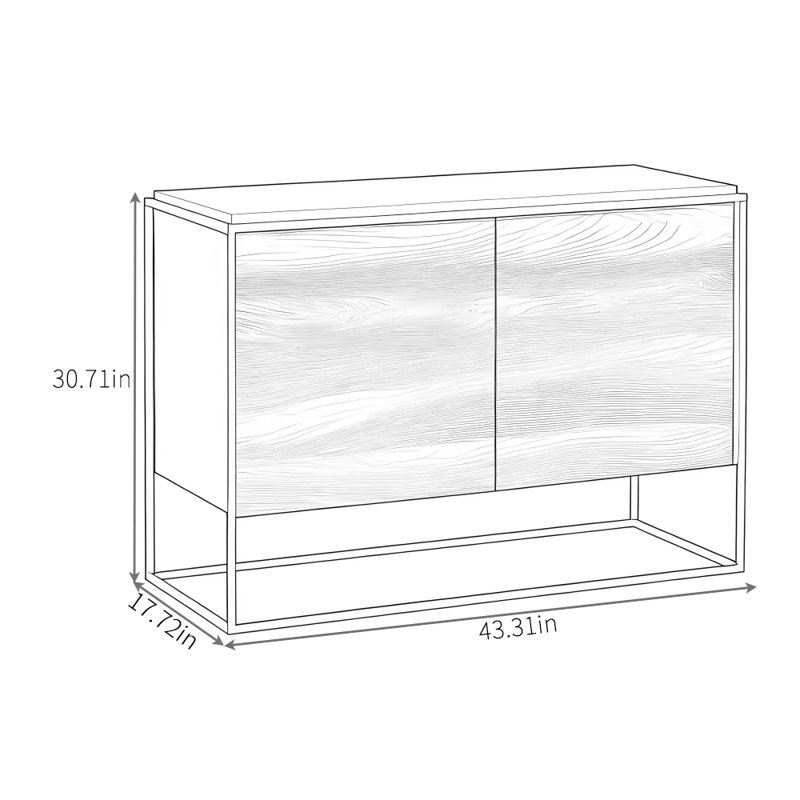 Black Kitchen Sideboard