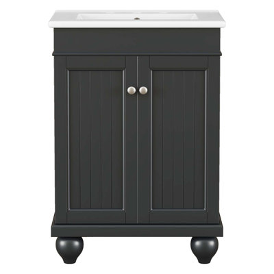 Meuble-lavabo élégant avec tablette réglable