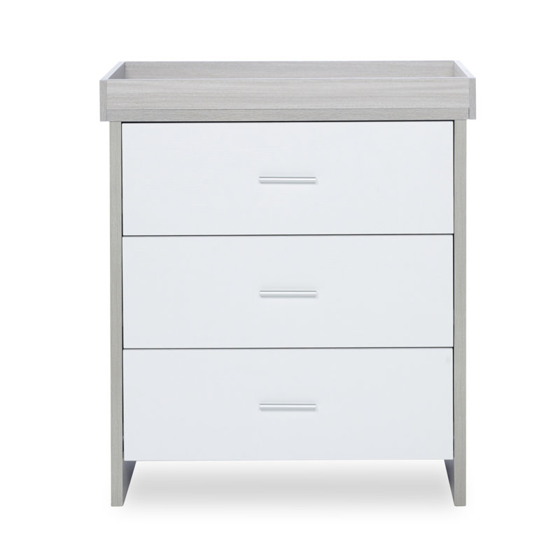 Pembrey Changing Unit / Chest, Ash Grey/White