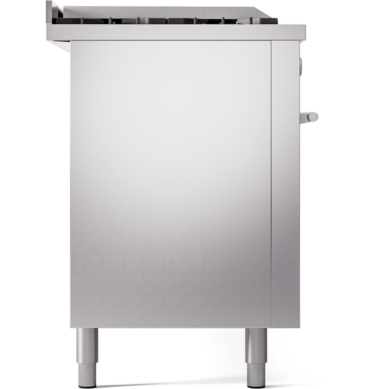 ILVE Professional Plus II 60 in Dual Fuel Range 7 Burner, Griddle, Frenchtop, Stainless Steel, Liquid Propane