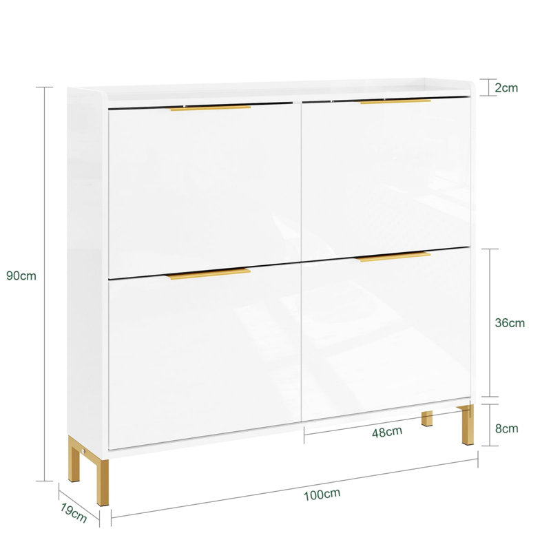 12 Pair Shoe Storage Cabinet