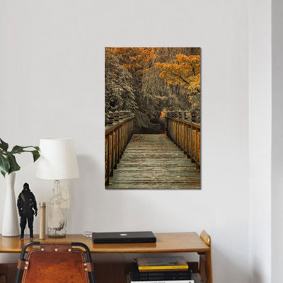 «Across the Bridge» par Don Schwartz - Estampe numérique sur toile tendue avec châssis