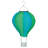 13"H Solar Hot Air Balloon with Flame LED Lights-95851383
