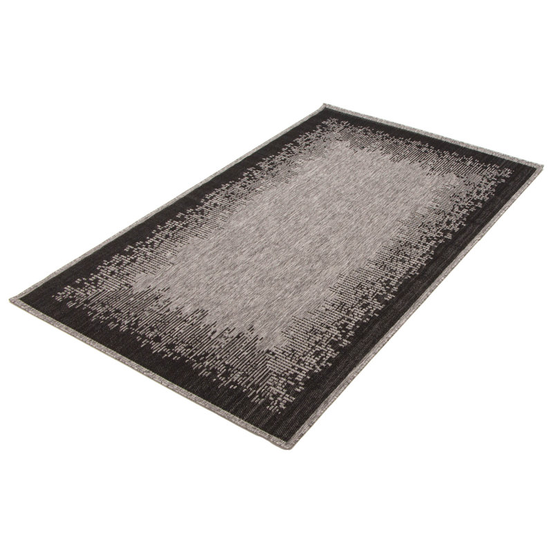 Tapis gris Edge, Rectangulaire 8 pi x 10 pi