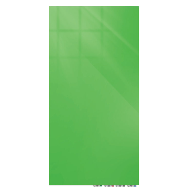 Tableau blanc mural en verre Aria, 60 po x 48 po, Vert