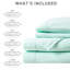 Ensemble de 4 très grands draps 100% molleton ultra doux et moelleux, boulochage, lavable à la machine, avec drap plat et 2 taies d'oreiller