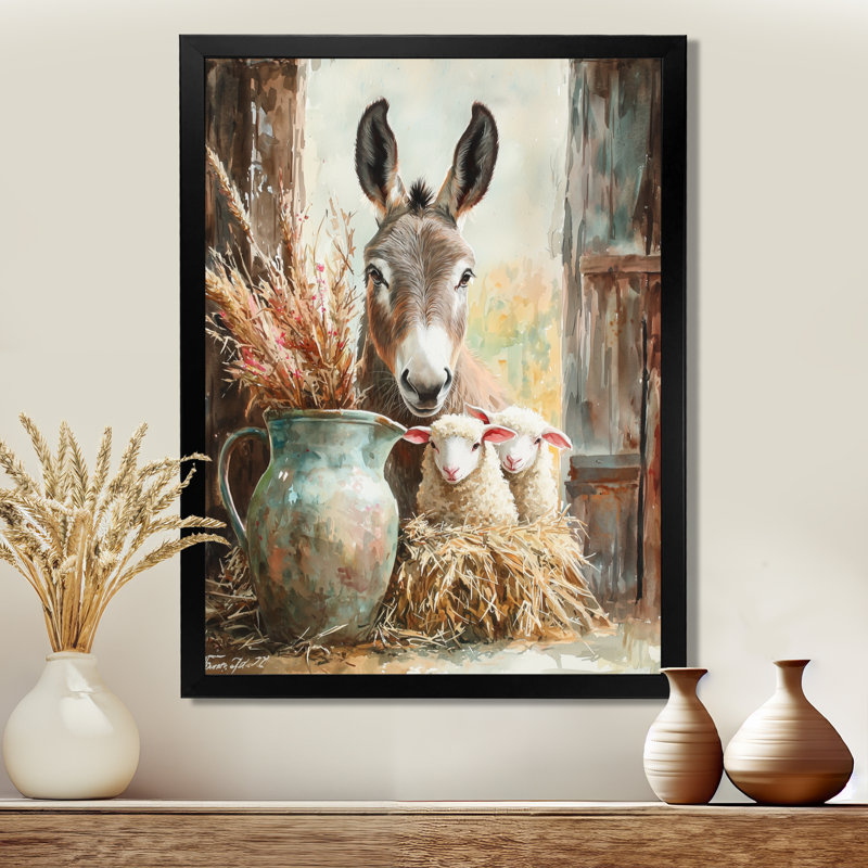 Dublyn - animaux, reproductions d'art mural, H 20 po x l 12 po, Reproduction encadrée d'une seule photo, Noir