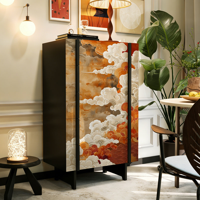 Commode 5 tiroirs Vintage