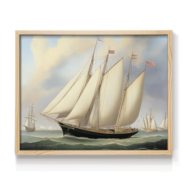 Série nautique-Cxx - reproduction encadrée, H 8 po x l 10 po, Naturel