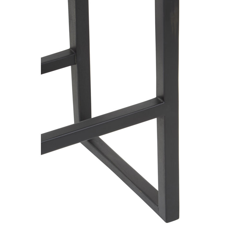 Natalie Solid Wood Counter Stool, Grey