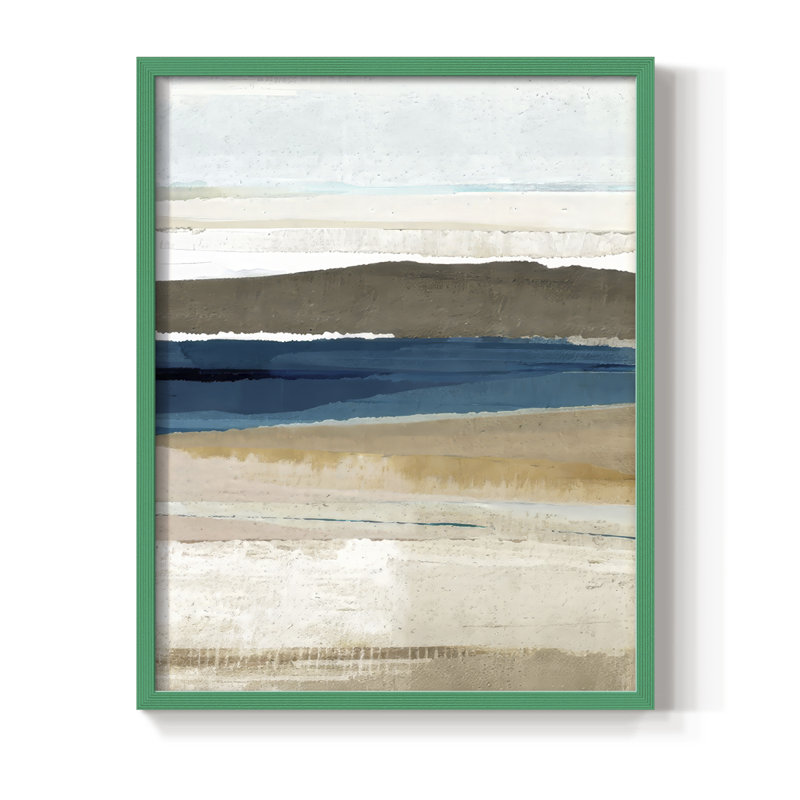 Reproduction encadrée Buttermere Triptych III - bois massif, H 30 po x l 24 po, Vert