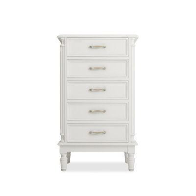 Armoire d'appoint en bois manufacturé blanc massif