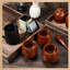 Tasse à thé en bois 10 pièces, tasse à café en bois, 6 oz