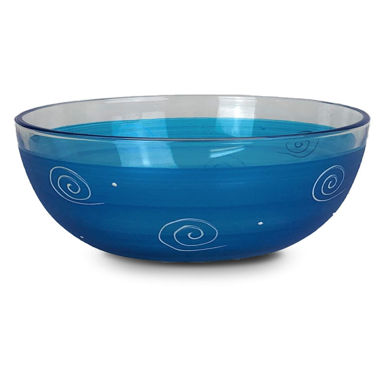 Bol péruvien Splendor Byrl 6 po, H 6 po x l 6 po, Turquoise