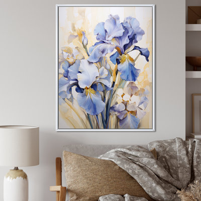 Minimalisme Irises Melody I sur toile