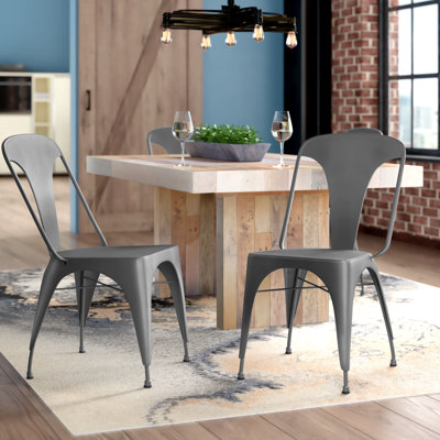 Marie Metal Stackable Side Chairs