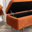 Banc de rangement rembourré en velours Miajah-251652347
