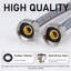1/2 po Compression X 1/2 po Compression x 30 po Conduite d'alimentation en nylon tressé en acier inoxydable (paquet de 2)