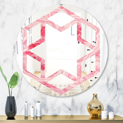 Miroir murale à texture étoile quartz glam