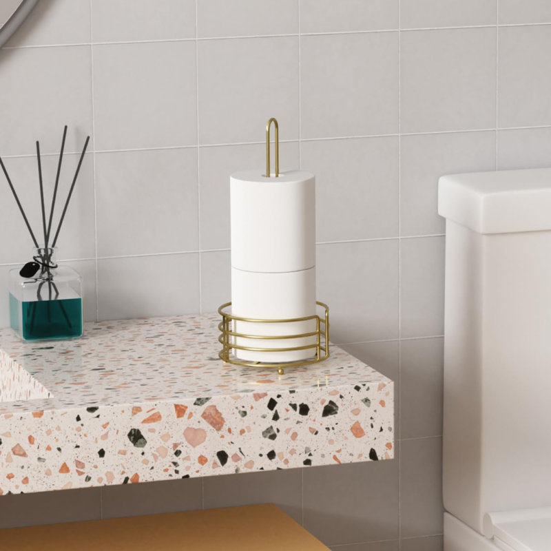 Comptoir porte-serviettes en papier, Doré