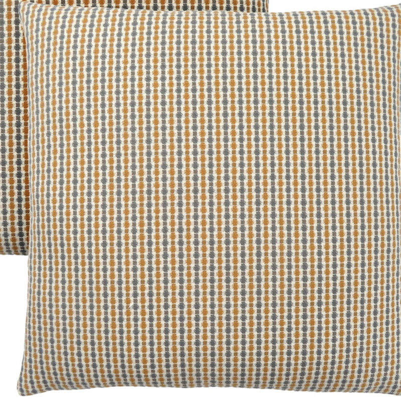 Abstract Cushion Pad, Gold/White Striped