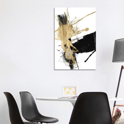 Glam and Black VI 1 Piece Wrapped Canvas Wall Art