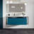 Sueann 51" Wall Mounted Blue Bathroom Vanity Set