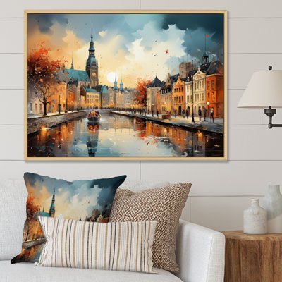 Danemark, paysage urbain symphonie II sur toile