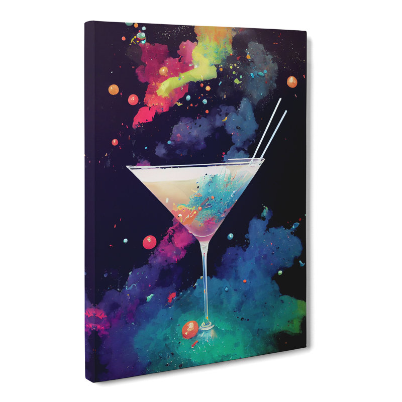 CAN-V0523-483X Cocktail Splatter Vol.1 - Wrapped Canvas Print, 60cm H x 40cm W x 3cm D