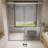 44" - 48" W x 70" H Bypass Sliding Semi-Frameless Shower Door with 1/4" Tempered Glass-101431679