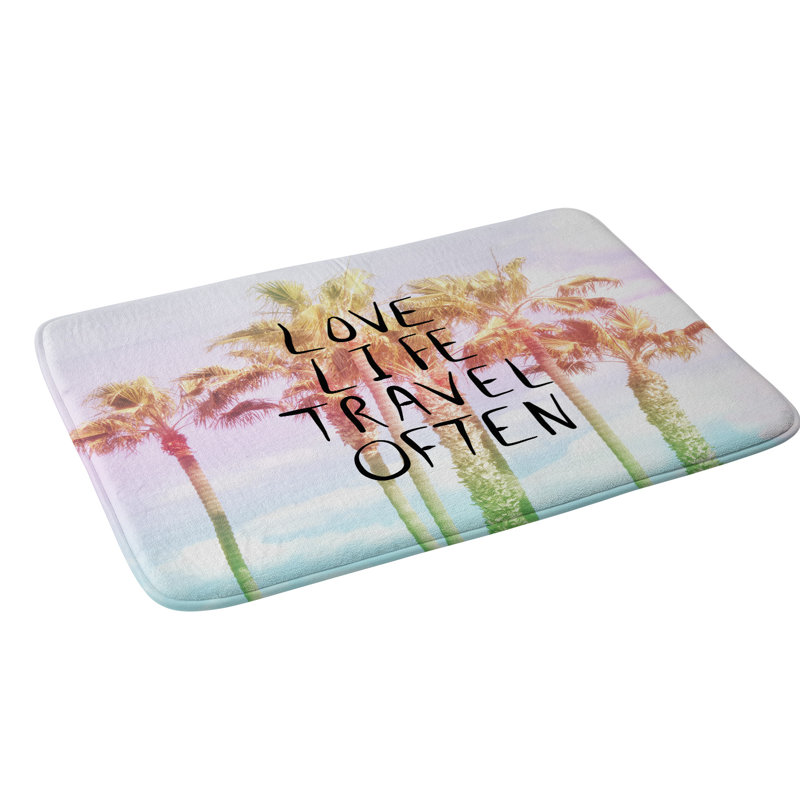 Tapis de salle de bain tropical argyropoulos love life de lisa