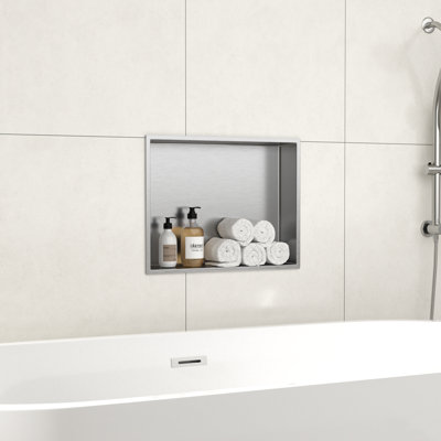 Niche murale en acier inoxydable 18 po x 14 po H 18 po x 14 po