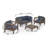 Sklar Acacia 4 - Person Patio Conversation Set with Cushions-2054402724