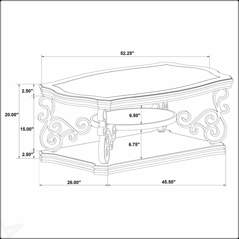 Table basse Bianca Merlot