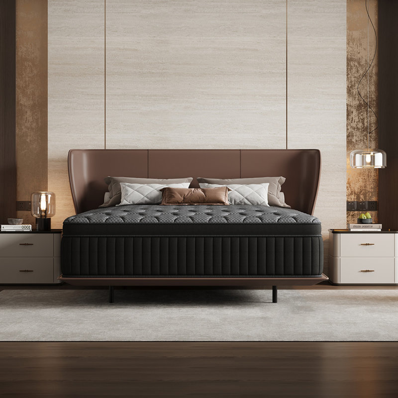 Luxury Medium Hybrid Innerspring Mattress In A Box, Individual Pocket Springs &  High-Density Foam For Motion Isolation & Deep Sleep