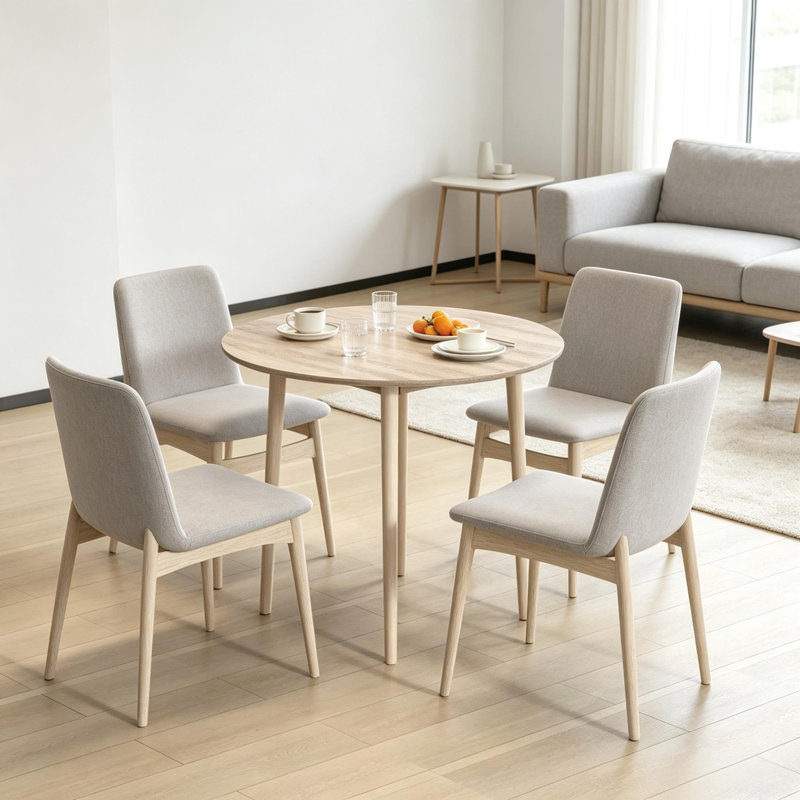 Table de salle à manger multi-fonctions extensible, table ronde convertible à abattants, table basse transformable, petite table de bar (seulement 1 table)