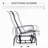 Patio Glider Seat, Beige - Heavy-Duty Construction, Ergonomic Neck Support, Smooth Rocking Outdoor Seat In Beige, Breathable Mesh, Frame, Comfortable