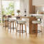 Tabouret de bar pivotant chic en cuir pour un confort et un style ultimes-207768064
