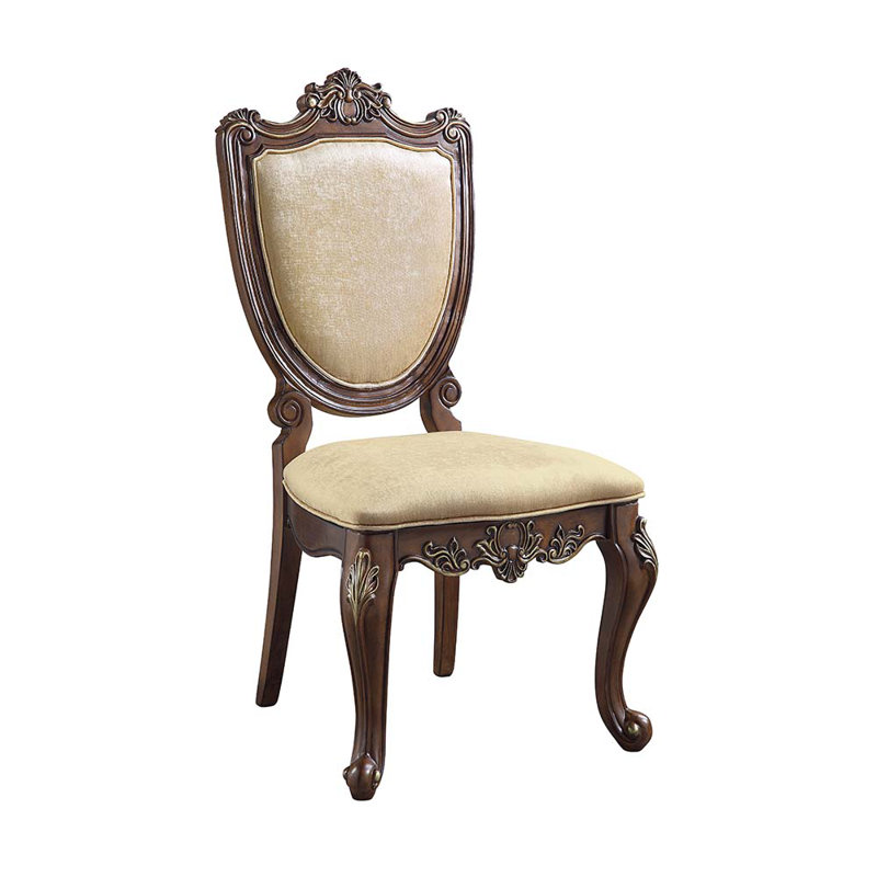 Chaise d'appoint rembourrée grise