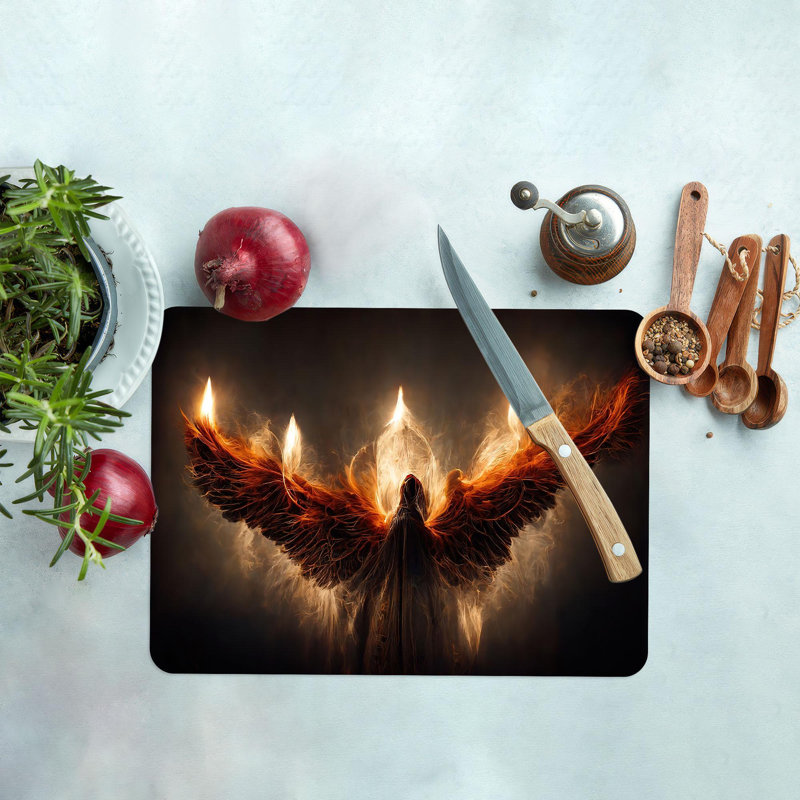 Plateau de service Gliant Fire Wings, 7,9 po x 11,8 po