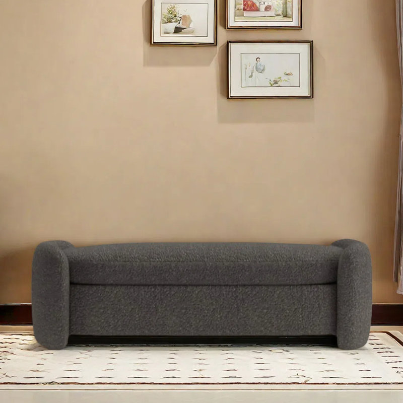 Grandin, Gris foncé, H 17,72 po x l 62,99 po x P 19,69  