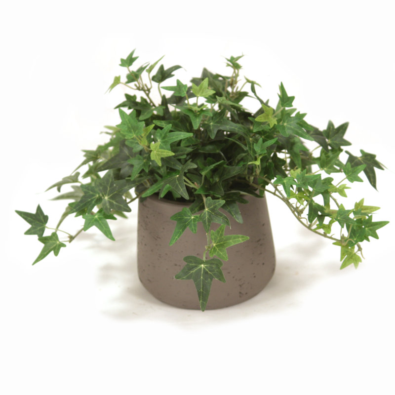 14'' Faux Ivy Plant in Fiberstone Planter
